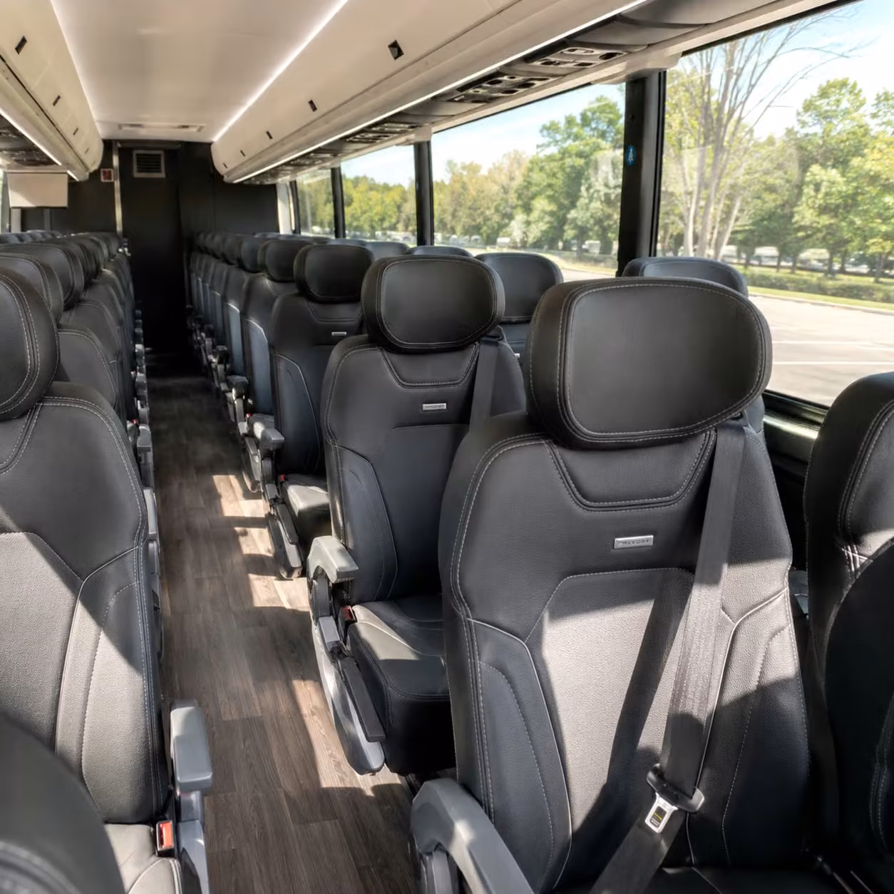 provo charter bus interior