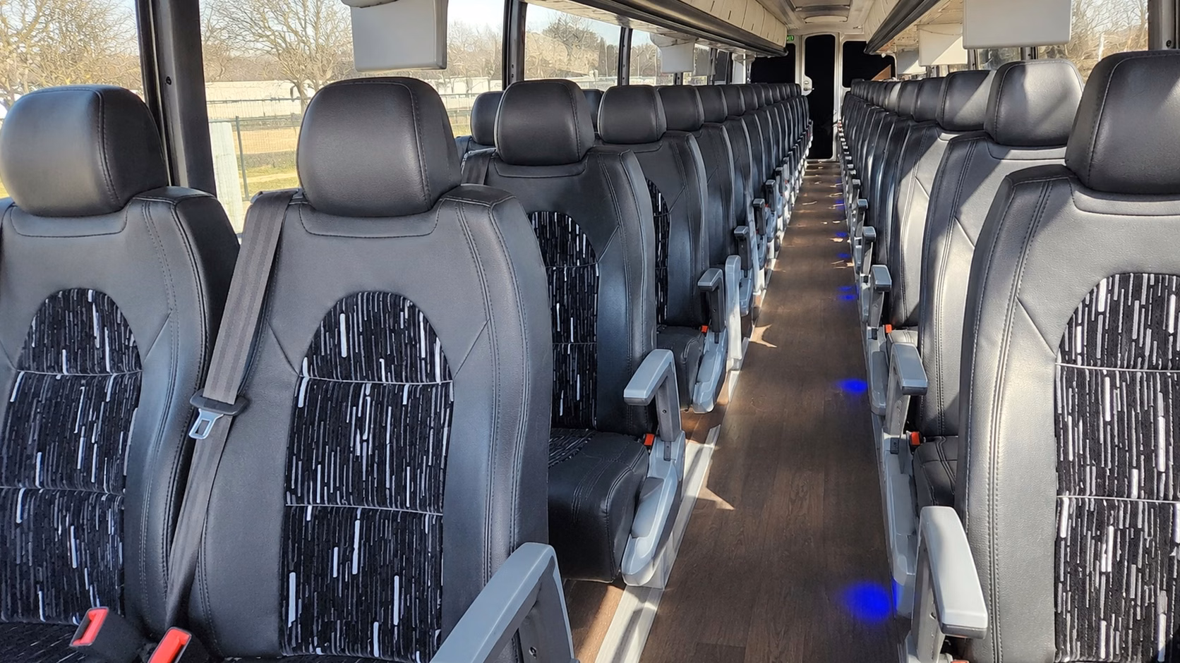provo charter bus rental interior